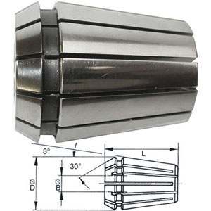 1561GR - DIN 6499-B/ISO 15488 ER/ESX COLLETS FOR CHUCKS, HIGH PRECISION, WIDE OPENING - Prod. SCU - Orig. Fahrion